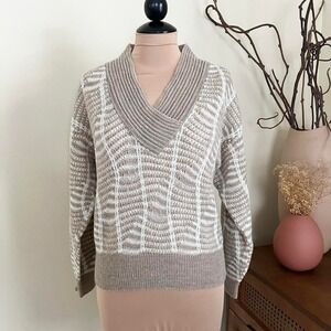 Vintage 70s Beldoch Popper Knit Mohair Sweater